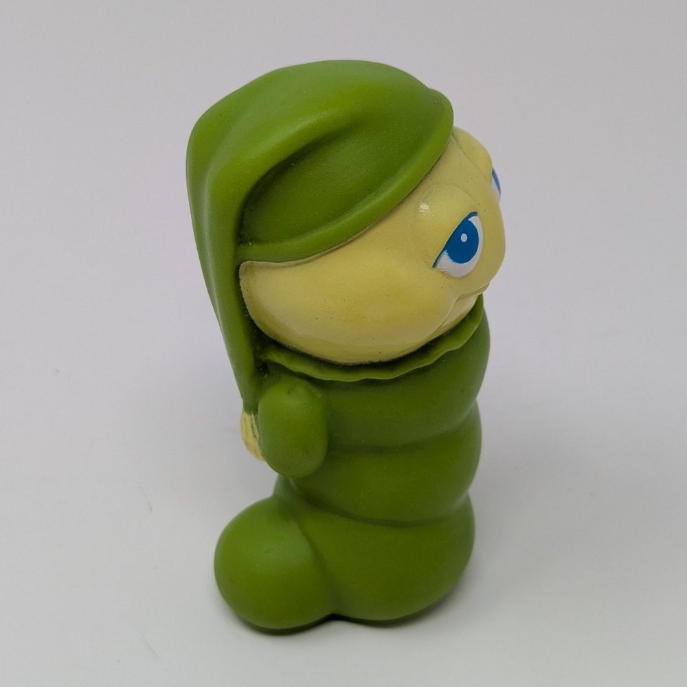 Glo Worm Squeak Toy Vintage Green Playskool Classic Rubber Figure 1985 - Picture 5 of 6